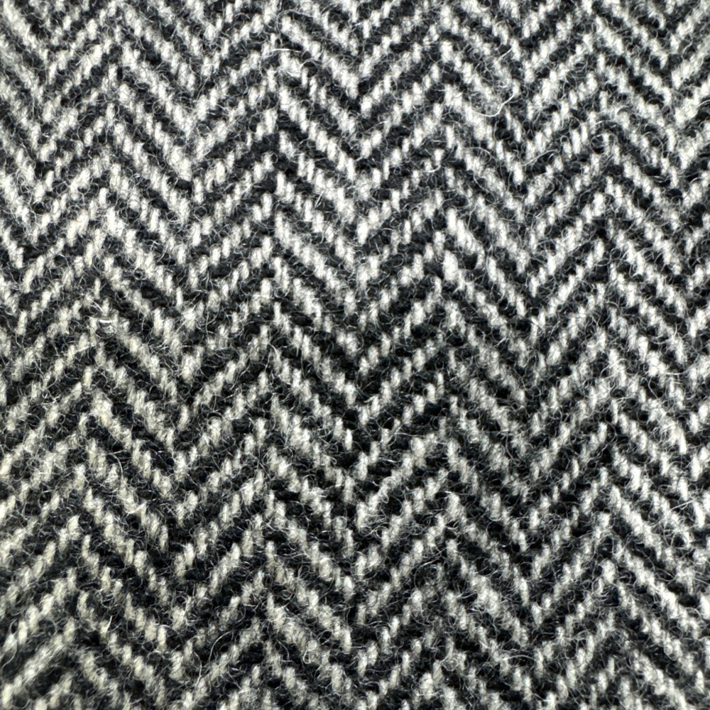 Vintage 42R 100% Wool Herringbone Blazer Black White Hardwick Jacket USA - Picture 6 of 11